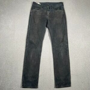 Marine Layer Pants Mens 30x32 Gray Cambridge Corduroy Slim Straight Casual Logo